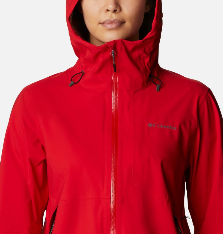 Women’s Ampli-Dry Waterproof Shell Walking Jacket - 2023 COLLECTION, Color: Bright Red, image 4