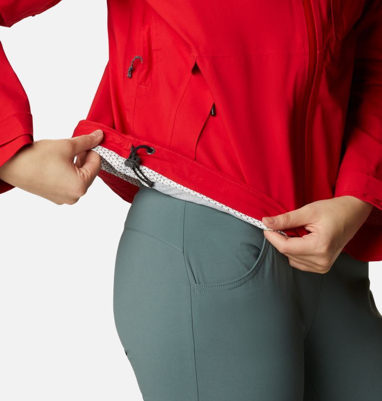 Women’s Ampli-Dry Waterproof Shell Walking Jacket - 2023 COLLECTION, Color: Bright Red, image 8