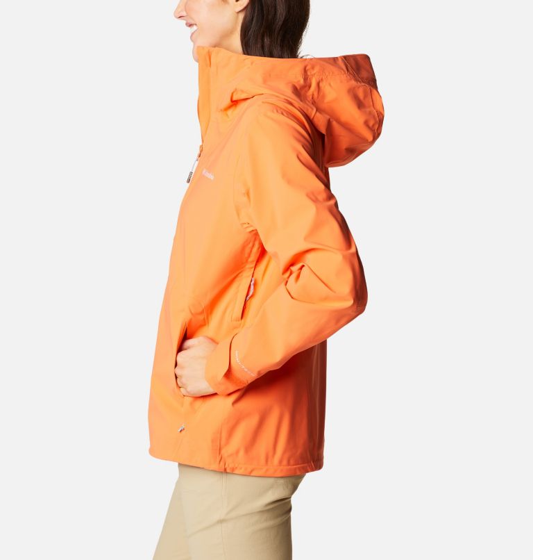 Thumbnail: Chaqueta shell impermeable Ampli-Dry para mujer, Color: Sunset Orange, image 3