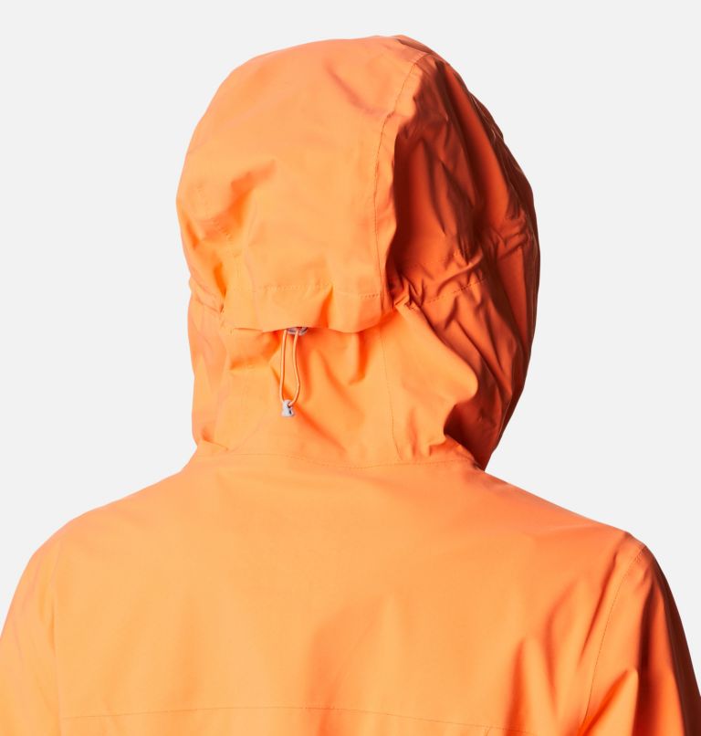 Thumbnail: Veste de randonnée Imperméable Ampli-Dry Femme, Color: Sunset Orange, image 6