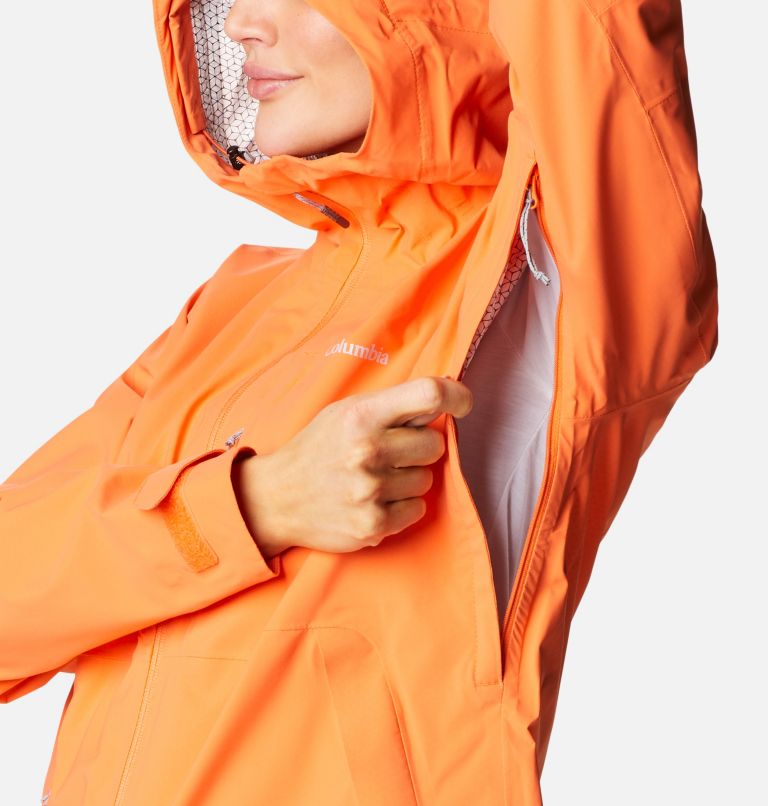 Veste de randonnée Imperméable Ampli-Dry Femme, Color: Sunset Orange, image 7