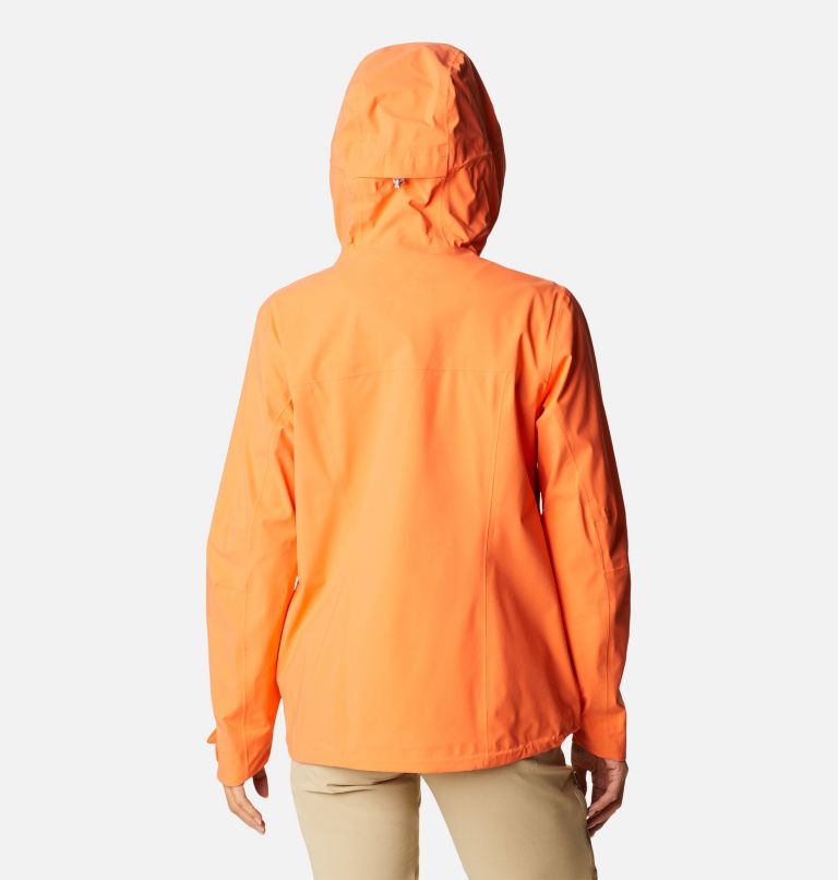 Thumbnail: Chaqueta shell impermeable Ampli-Dry para mujer, Color: Sunset Orange, image 2