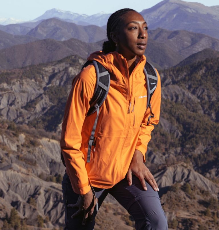 Orange on sale hiking jacket