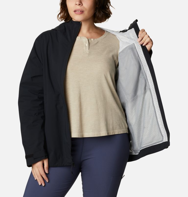 Thumbnail: Manteau imperméable Omni-Tech Ampli-Dry pour femme - Grandes tailles, Color: Black, image 5