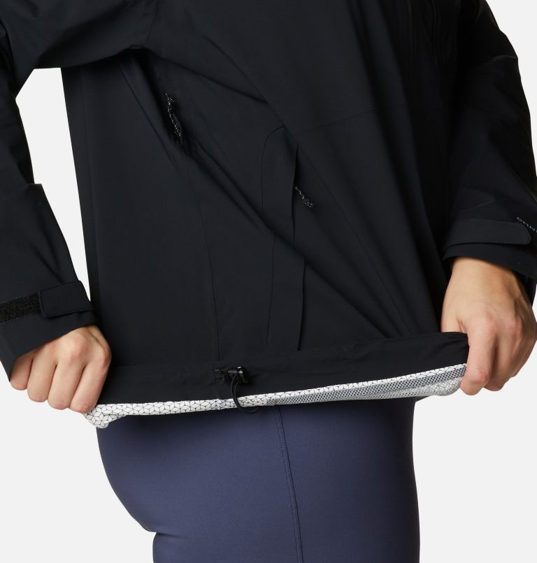 Thumbnail: Women's Omni-Tech Ampli-Dry Rain Shell - Plus Size, Color: Black, image 8