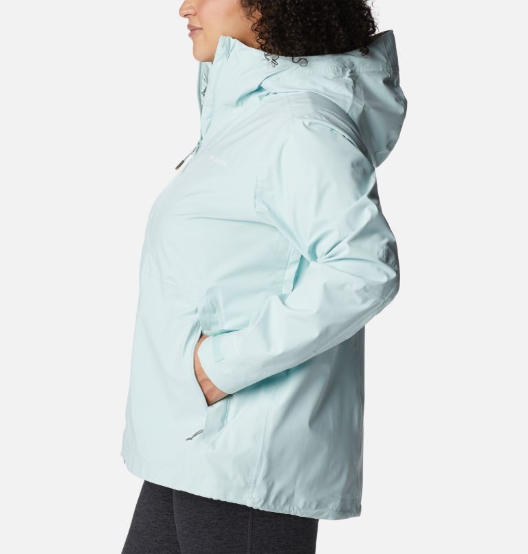 Women's Omni-Tech Ampli-Dry Shell Jacket - Plus Size, Color: Icy Morn, image 3