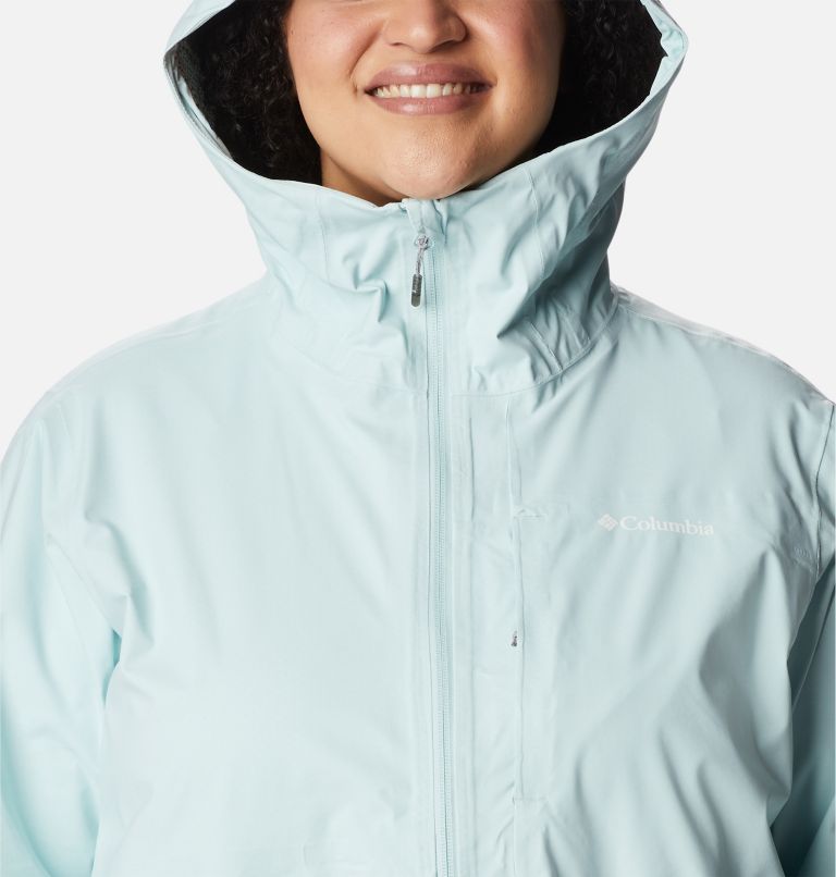 Women's Omni-Tech Ampli-Dry Shell Jacket - Plus Size, Color: Icy Morn, image 4