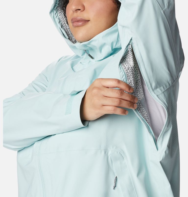 Thumbnail: Manteau imperméable Omni-Tech Ampli-Dry pour femme - Grandes tailles, Color: Icy Morn, image 7