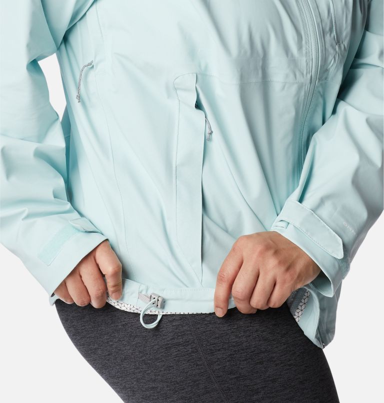 Thumbnail: Women's Omni-Tech Ampli-Dry Shell Jacket - Plus Size, Color: Icy Morn, image 8