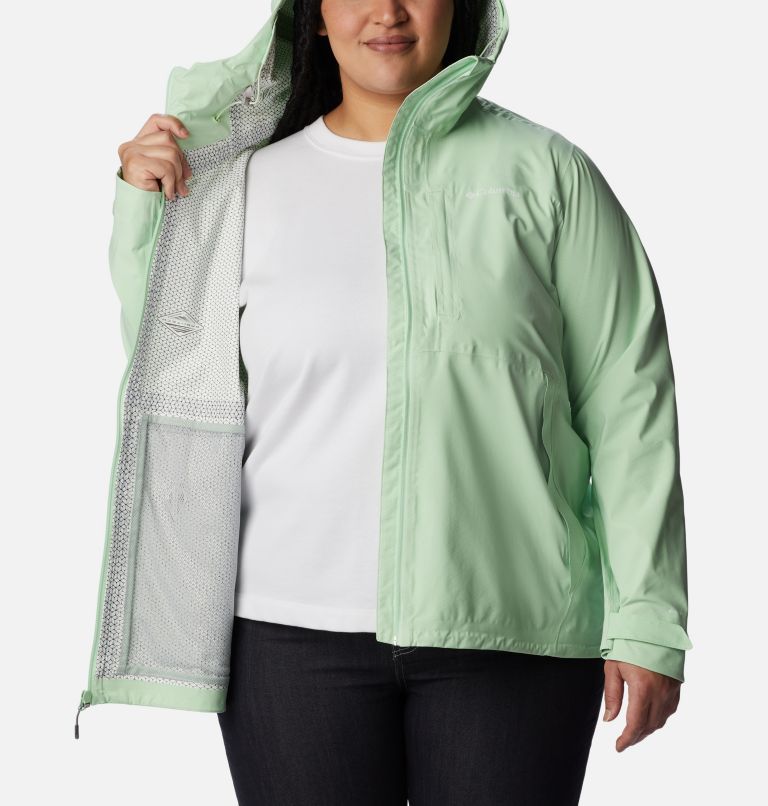 Women's Omni-Tech Ampli-Dry Shell Jacket - Plus Size, Color: Key West, image 5