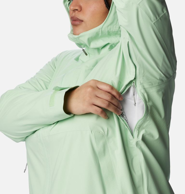 Women's Omni-Tech Ampli-Dry Shell Jacket - Plus Size, Color: Key West, image 7