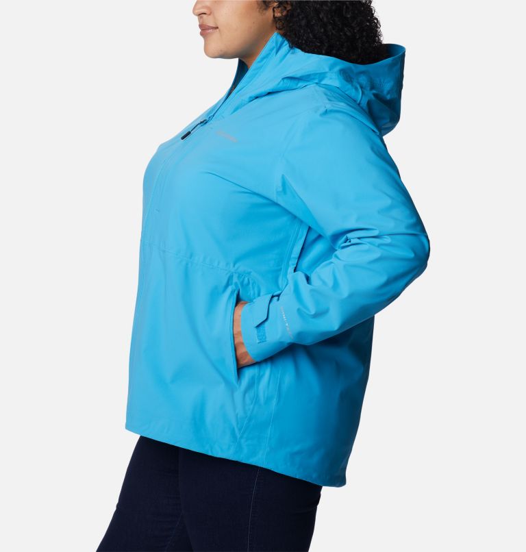Women's Omni-Tech Ampli-Dry Rain Shell - Plus Size, Color: Blue Chill, image 3