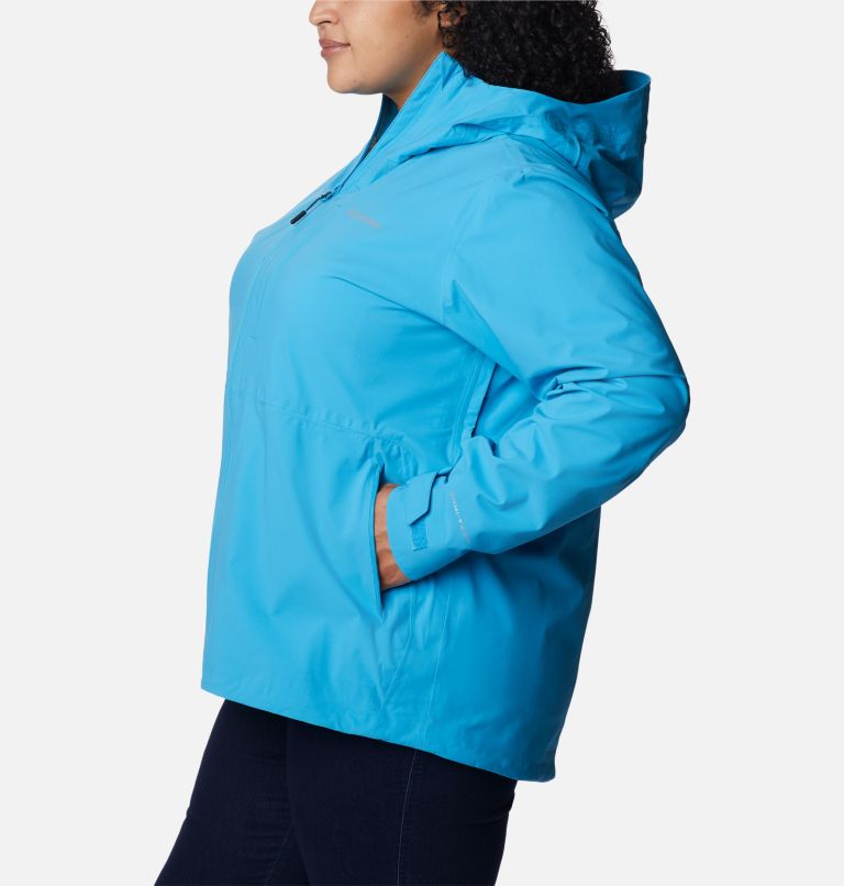 Women's Omni-Tech Ampli-Dry Shell Jacket - Plus Size, Color: Blue Chill, image 3