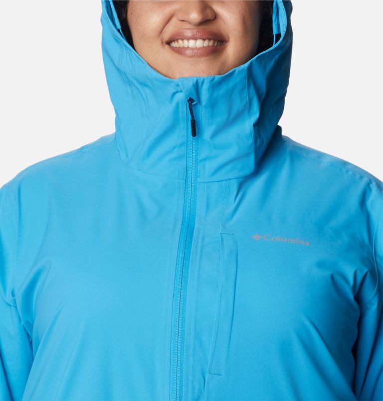 Women's Omni-Tech Ampli-Dry Shell Jacket - Plus Size, Color: Blue Chill, image 4