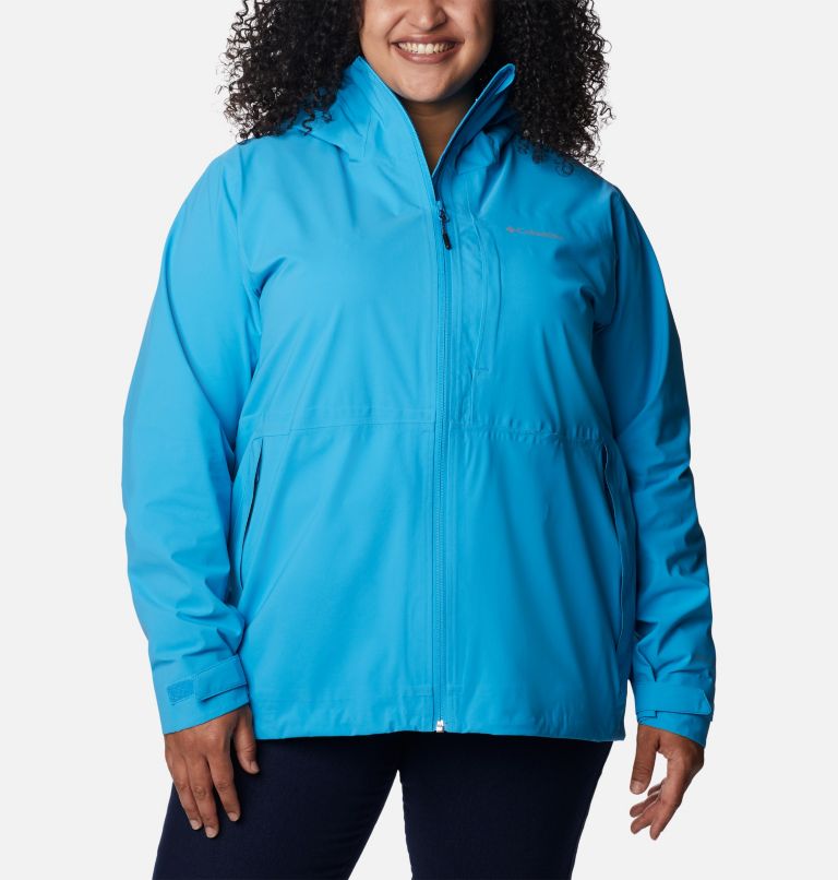 Women's Omni-Tech Ampli-Dry Shell Jacket - Plus Size, Color: Blue Chill, image 1