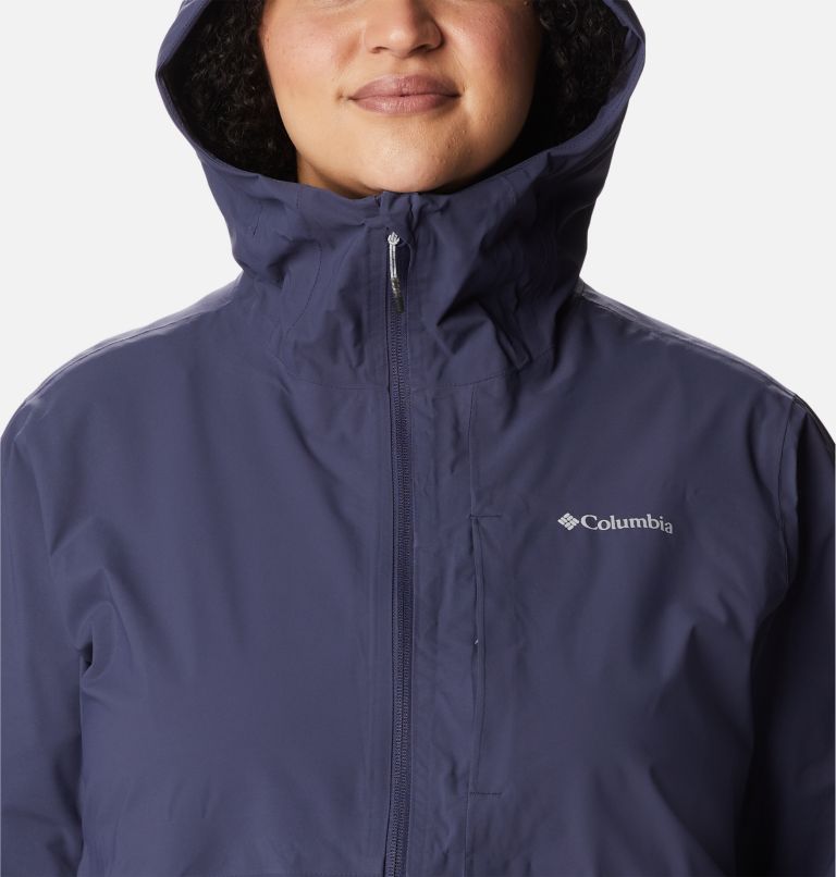 Women's Omni-Tech Ampli-Dry Shell Jacket - Plus Size, Color: Nocturnal, image 4