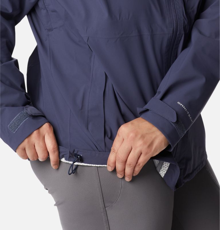 Women's Omni-Tech Ampli-Dry Rain Shell - Plus Size, Color: Nocturnal, image 8