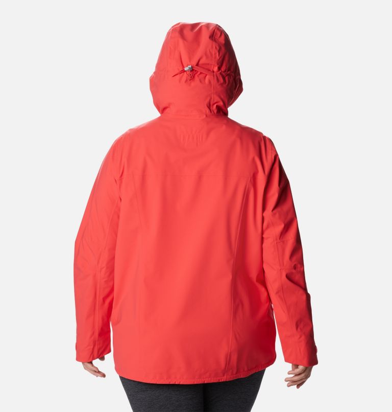 Women's Omni-Tech Ampli-Dry Shell Jacket - Plus Size, Color: Red Hibiscus, image 2