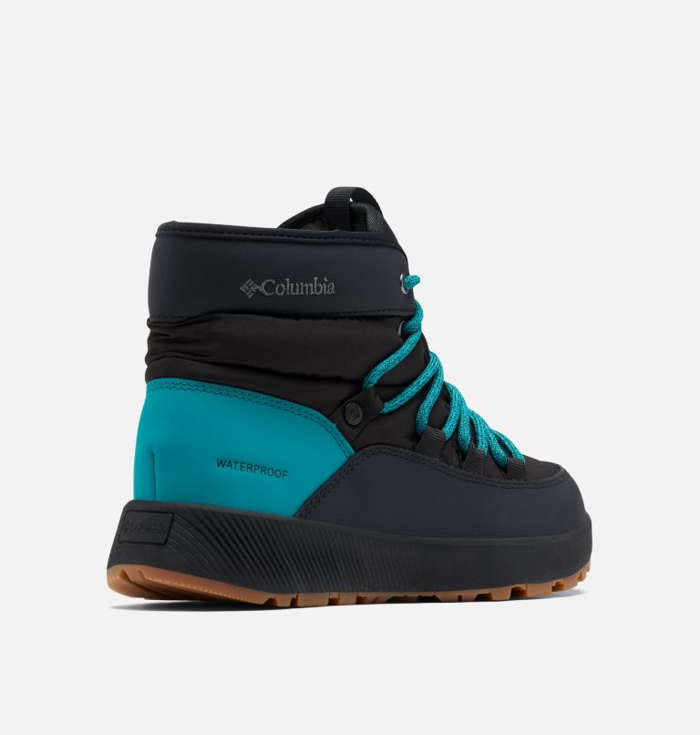 Women's Slopeside Village Omni-Heat Mid Boot, Color: Black, Glacier Green