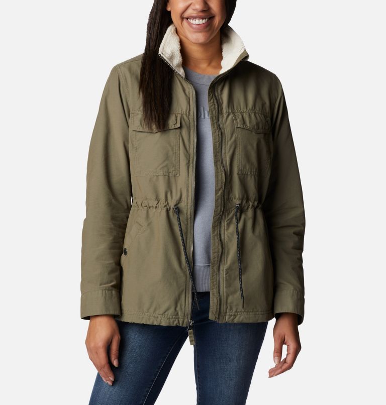 Women's Tanner Ranch Lined Jacket, Color: Stone Green, image 6