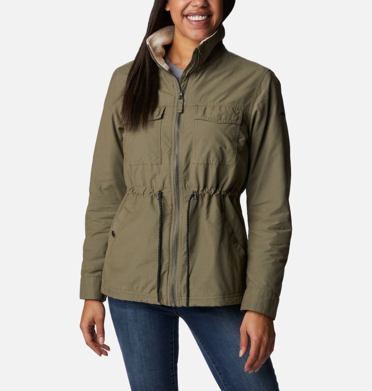 Thumbnail: Women's Tanner Ranch Lined Jacket, Color: Stone Green, image 1