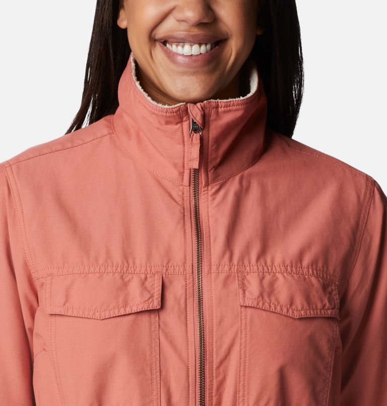 Women's Tanner Ranch Lined Jacket, Color: Dark Coral, image 4