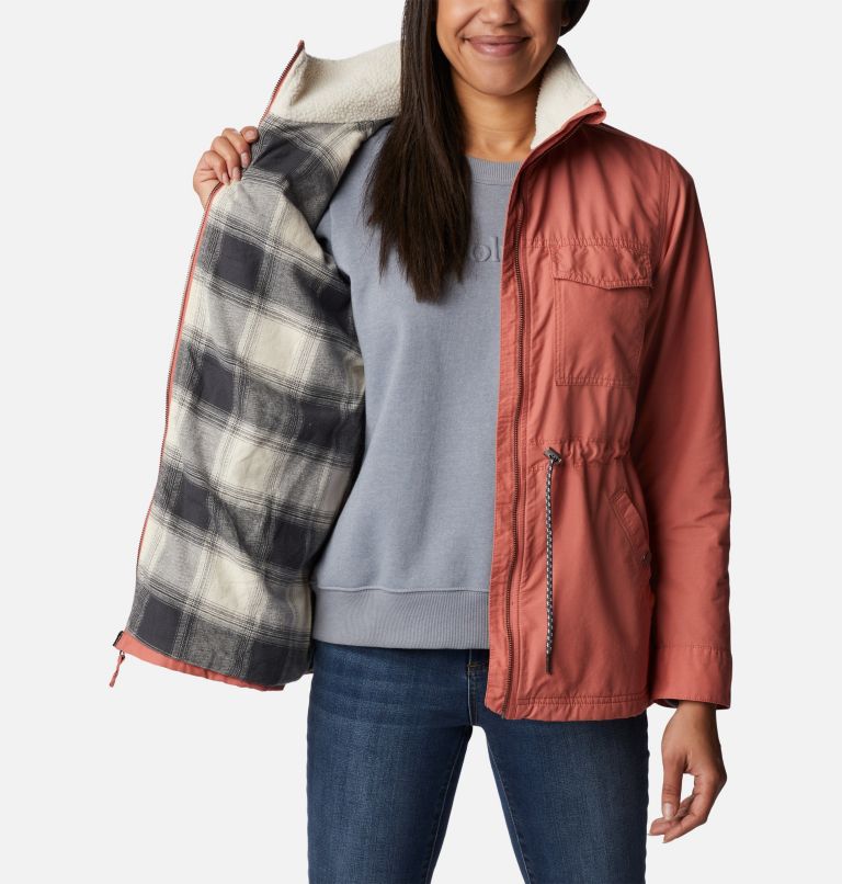 Thumbnail: Women's Tanner Ranch Lined Jacket, Color: Dark Coral, image 5