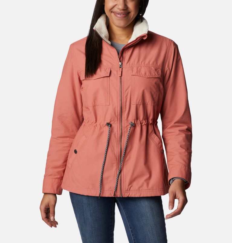 Thumbnail: Women's Tanner Ranch Lined Jacket, Color: Dark Coral, image 1