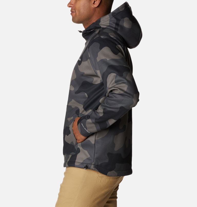 Chandail à capuchon en laine polaire Out-Shield Dry pour homme, Color: Black, Mod Camo, image 3