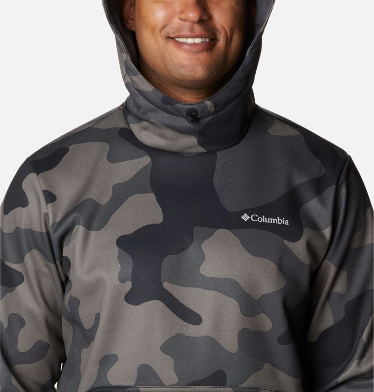 Chandail à capuchon en laine polaire Out-Shield Dry pour homme, Color: Black, Mod Camo, image 4