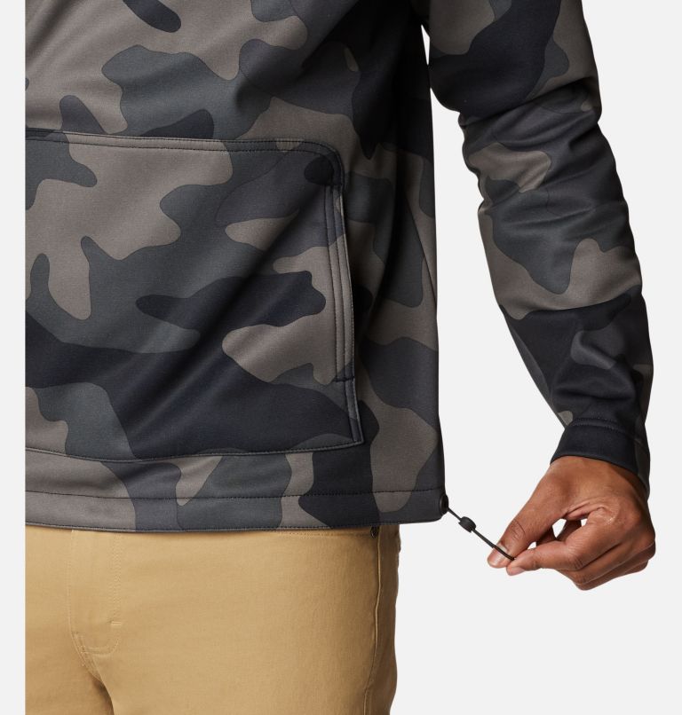 Men's Out-Shield Dry Fleece Hoodie, Color: Black, Mod Camo