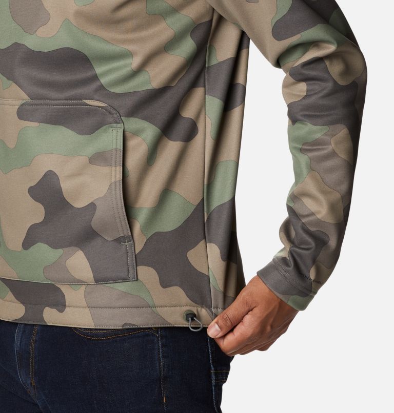 Men's Out-Shield Dry Fleece Hoodie, Color: Cypress, Mod Camo