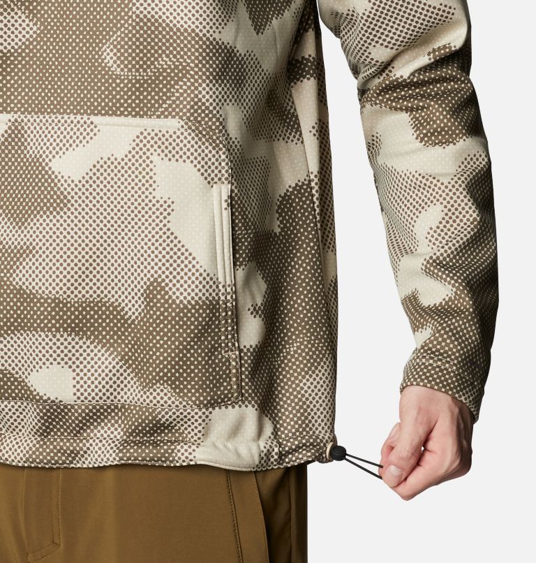 Men's Out-Shield Dry Fleece Hoodie, Color: Ancient Fossil Spotted Camo, image 5