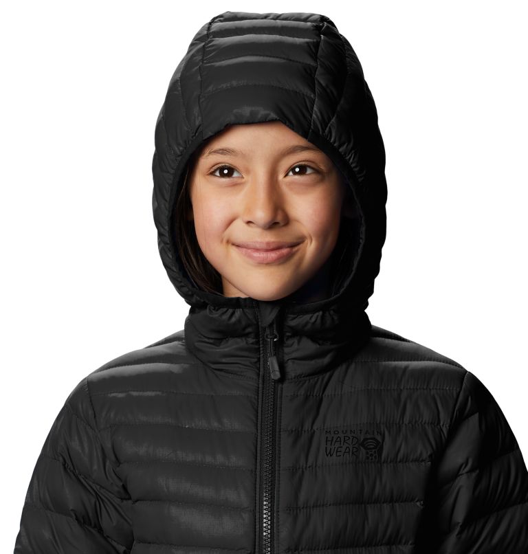 Thumbnail: Youth Glen Alpine Youth Down Hoody, Color: Black, image 4