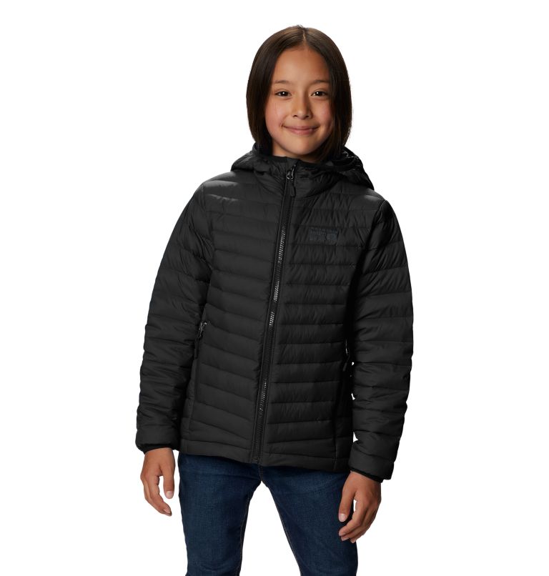 Thumbnail: Glen Alpine Youth Down Hoody | 010 | S, Color: Black, image 1