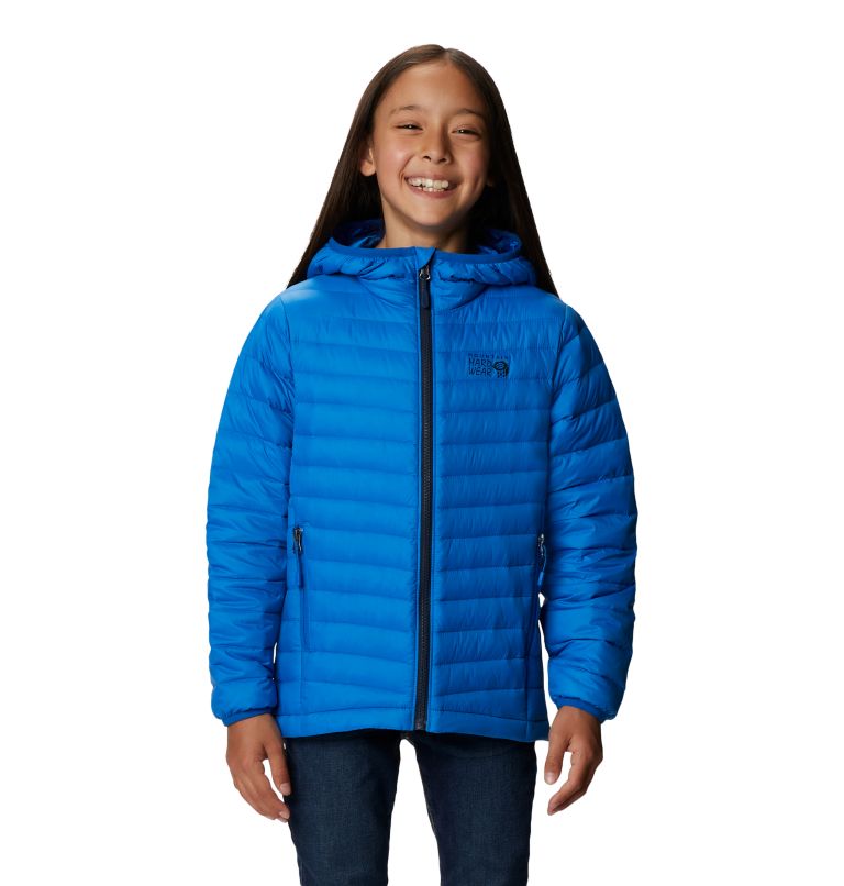 Youth Glen Alpine Youth Down Hoody, Color: Altitude Blue, image 1