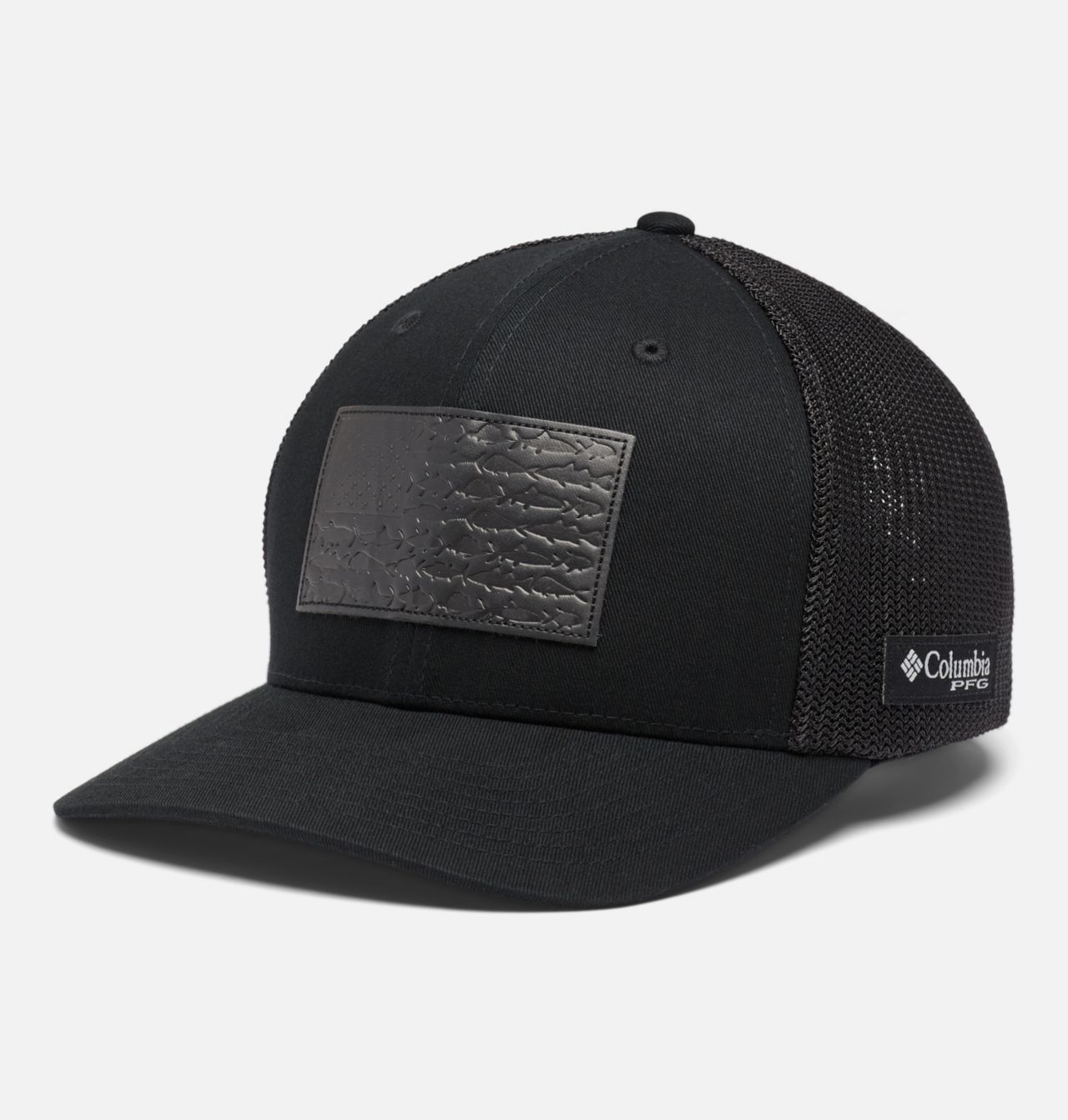 PFG Mesh™ Leather Fish Flag™ Ball Cap 1