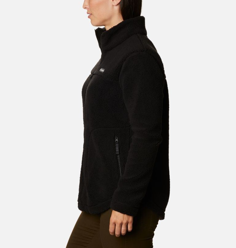 Thumbnail: Manteau polaire à fermeture éclair West Bend Femme, Color: Black, image 3