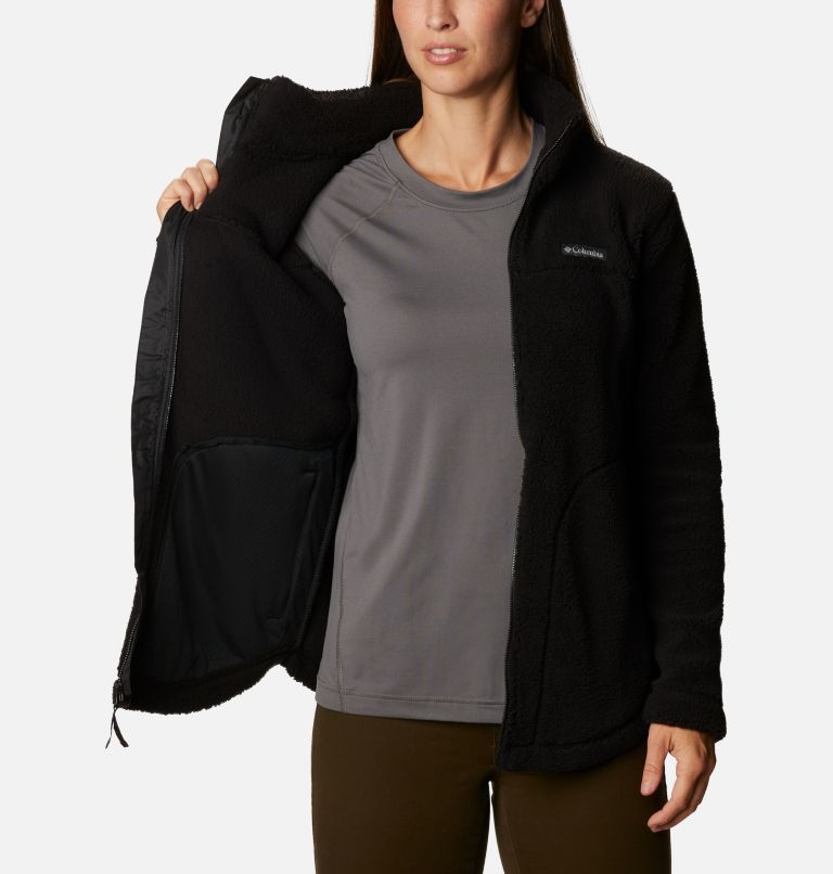 Black columbia fleece jacket 2024 women's