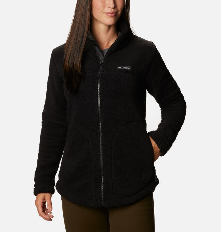 Thumbnail: Women's West Bend Full Zip Fleece Jacket, Color: Black, image 1
