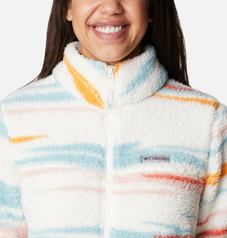 Thumbnail: Women's West Bend Full Zip Fleece Jacket, Color: Sea Salt Skyscape, image 4