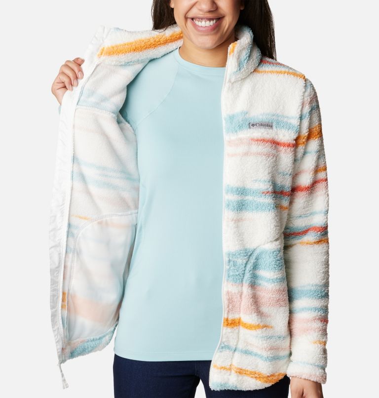 Thumbnail: Women's West Bend Full Zip Fleece Jacket, Color: Sea Salt Skyscape, image 5