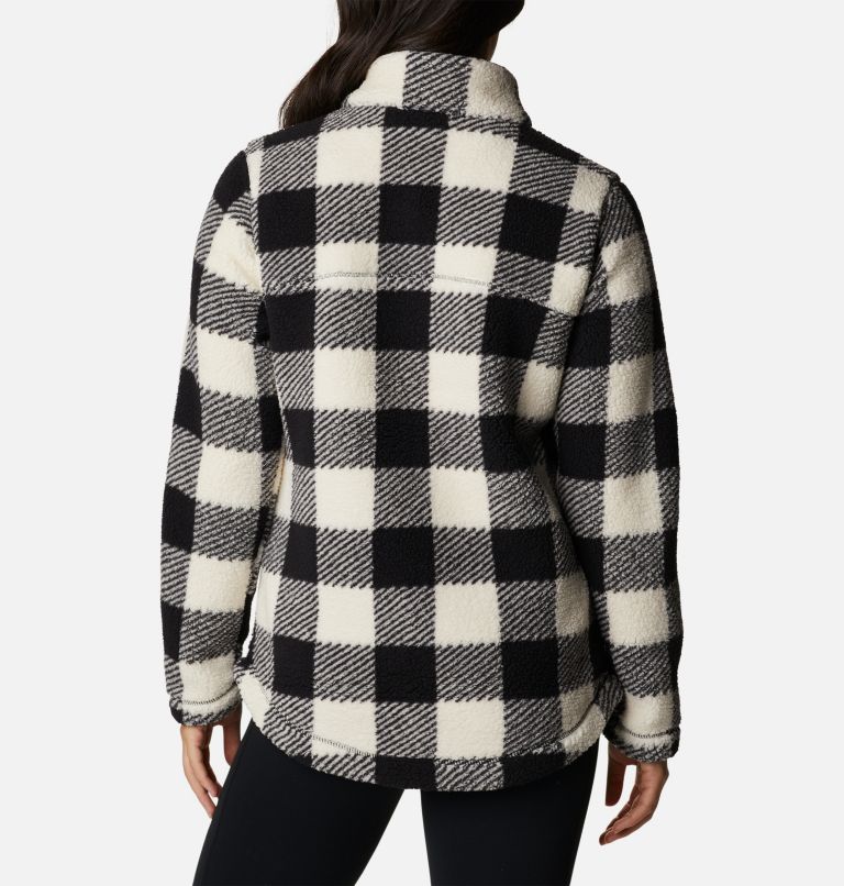 Thumbnail: Women's West Bend Full Zip Fleece Jacket, Color: Chalk Buffalo Print, image 2