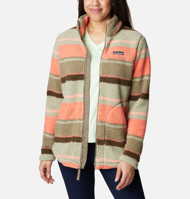 Custom Jackets  Corporate Columbia Women's Black West Bend Sherpa Full-Zip Fleece  Jacket