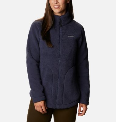 columbia long fleece jacket