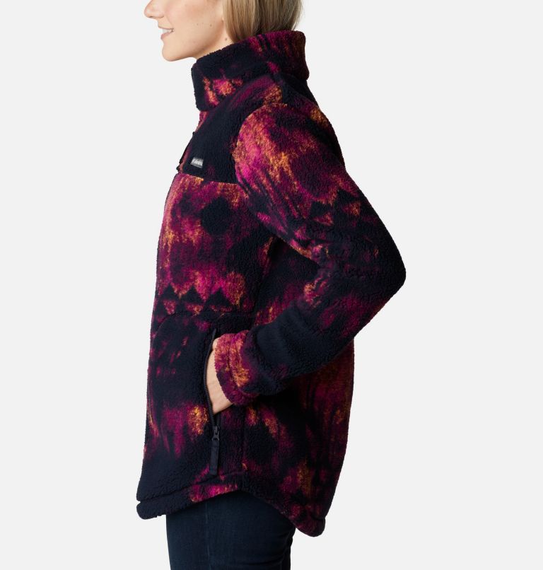 Women's West Bend Full Zip Fleece Jacket, Color: Dark Nocturnal Folk Blur, image 3