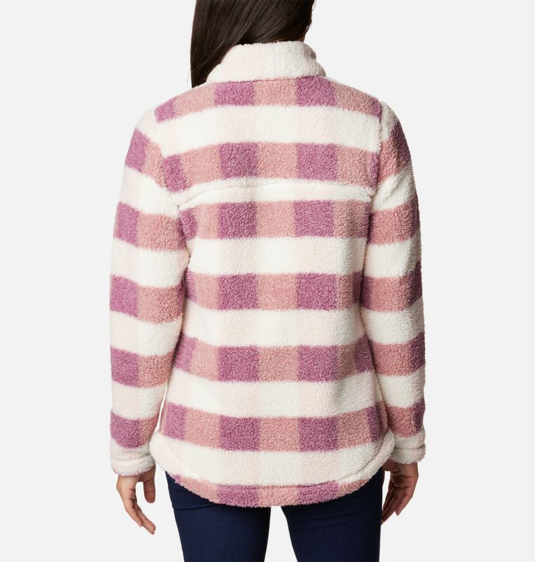 Manteau polaire à fermeture éclair West Bend Femme, Color: Dusty Pink Multi Check, image 2