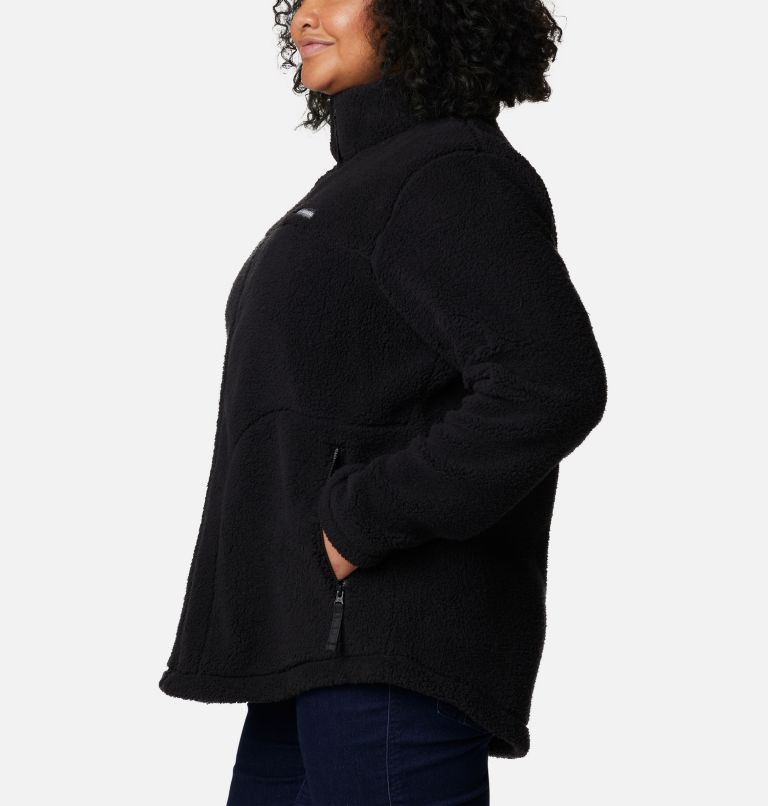 Thumbnail: Women's West Bend Full Zip Fleece Jacket - Plus Size, Color: Black, image 3