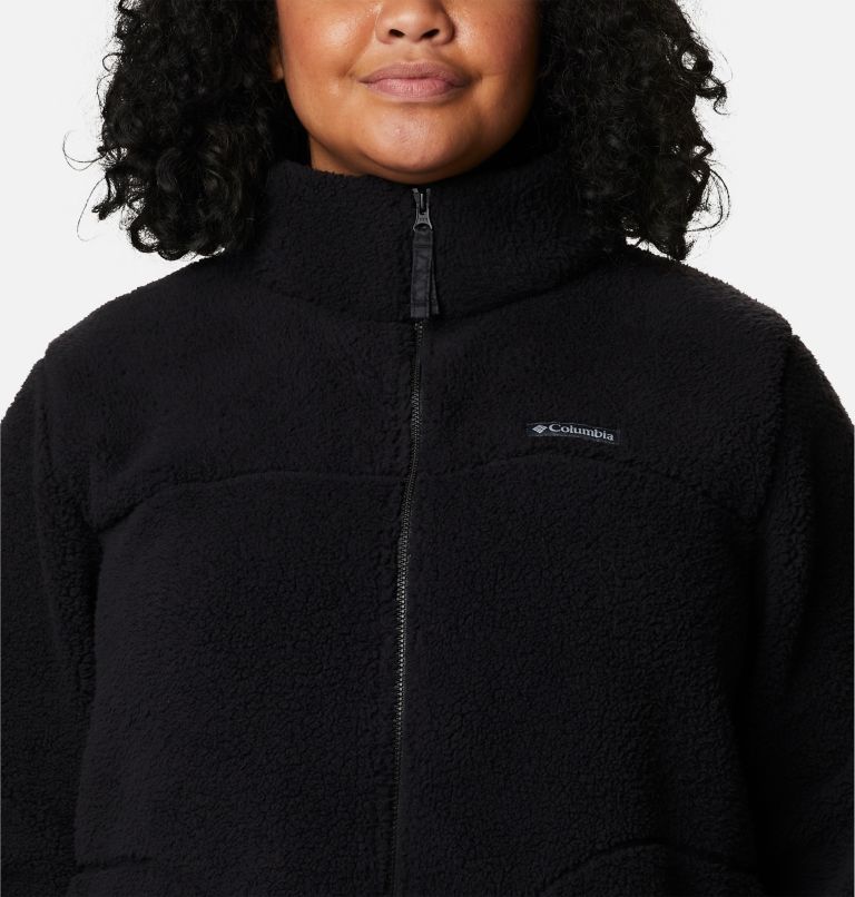 Thumbnail: Women's West Bend Full Zip Fleece Jacket - Plus Size, Color: Black, image 4