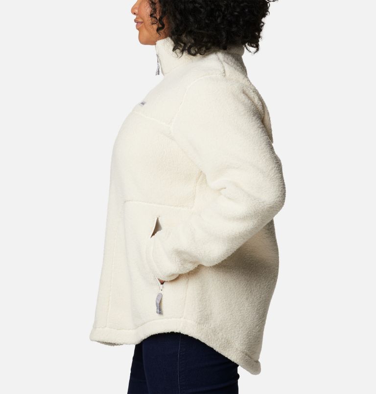 Thumbnail: Women's West Bend Full Zip Fleece Jacket - Plus Size, Color: Chalk, image 3